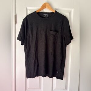 Todd Snyder men's black linen crew neck t-shirt size large